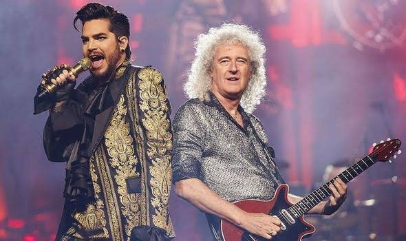   Adam Lambert and Queen  image - Daily Express 