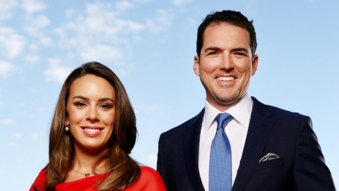 Laura Jayes and Peter Stefanovic (image - Sky News)