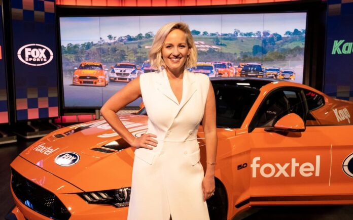 Jessica Yates leads Supercars coverage on Fox Sports [image - Foxtel]