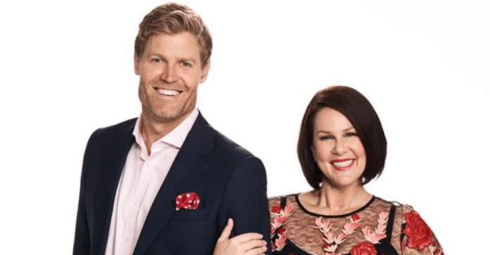 Chris Brown and Julia Morris host I'M A CELEBRITY...GET ME OUT OF HERE! (image - now to love)