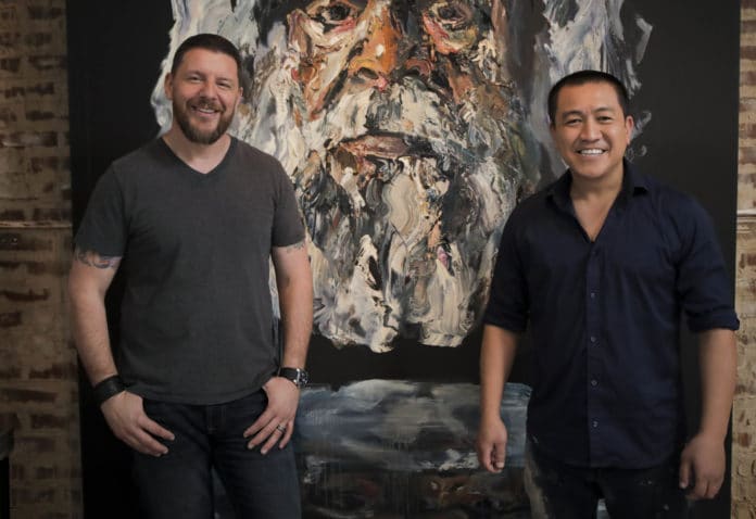 Manu Feildel with Anh Do (image - ABC)