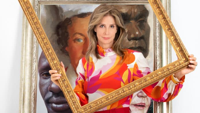 Rachel Griffiths in Finding The Archibald (image - ABC)