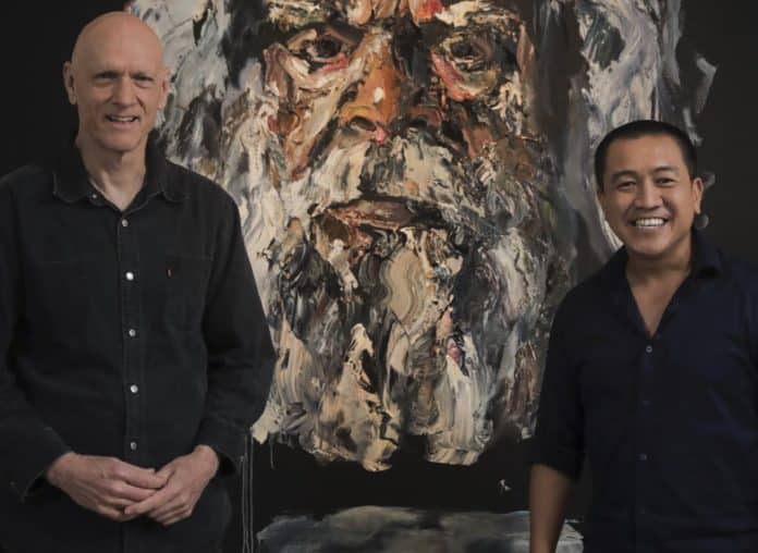 Peter Garrett with Anh Do (image - ABC)