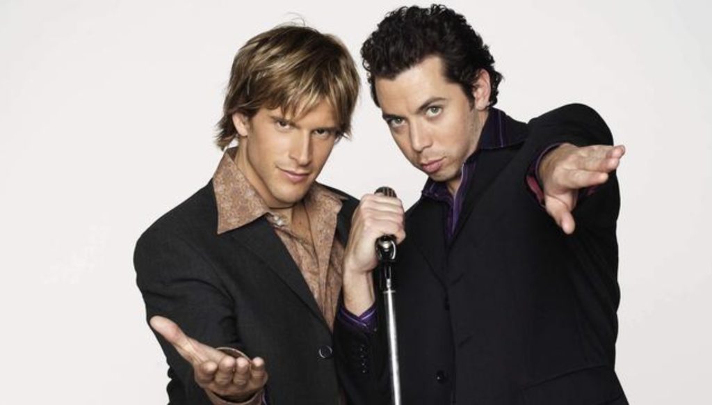 Original Australian Idol hosts Osher Gunsberg and James Mathison (image - News Corp)