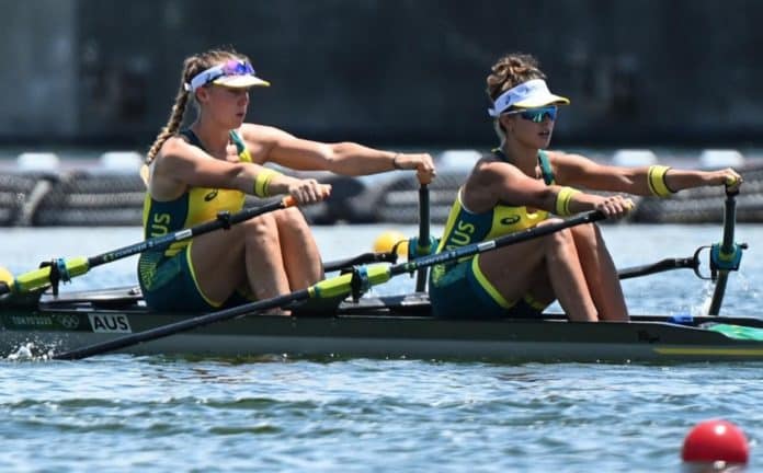 Australia's double scull Olympic debutants Amanda Bateman and Tara Rigney (image - Fox Sports)