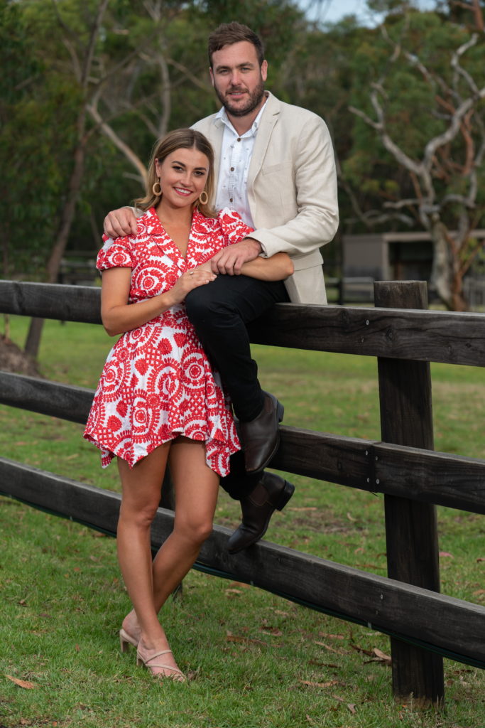 Farmer Andrew and Jess (image - Channel 7)