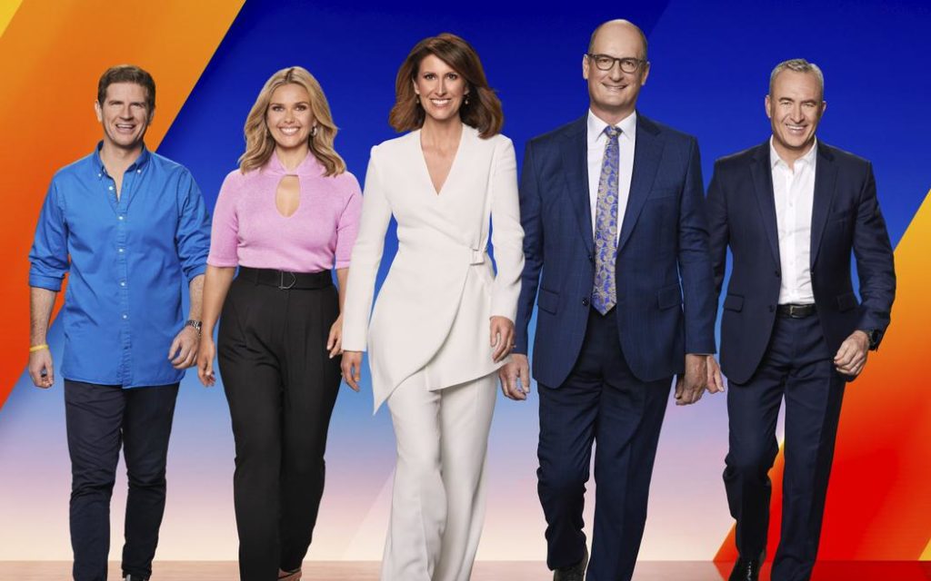 The cast of Sunrise (image - Channel 7)