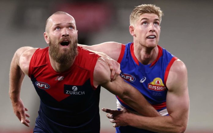 The 2021 AFL Grand Final will feature the Melbourne Demons vs the Western Bulldogs (image - The Courier Mail)