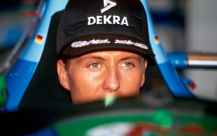 Michael Schumacher - Japanese Grand Prix, Suzuka, Japan, 6 November 1994. (image - Netflix)
