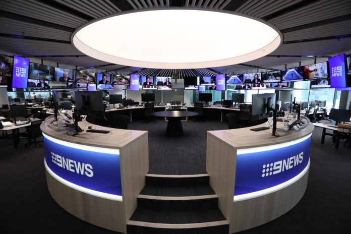 Channel 9 Newsrom (image - Nine)