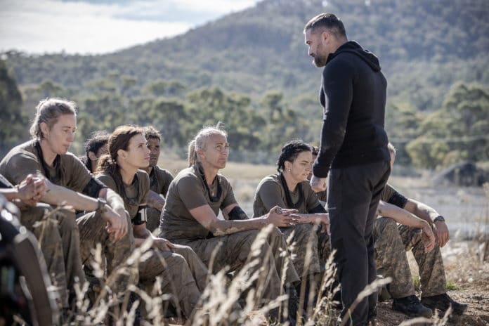 Recruits are briefed by Ant Middleton on SAS AUSTRALIA (image - Seven)