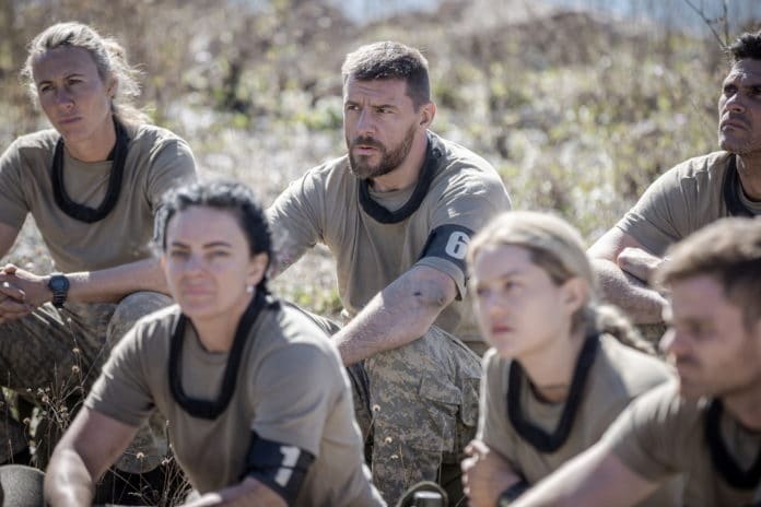 Manu Feildel with other SAS AUSTRALIA recruits (image - Seven)