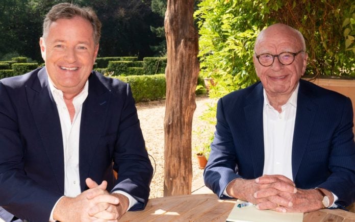 Piers Morgan and Rupert Murdoch (image - News Corp)