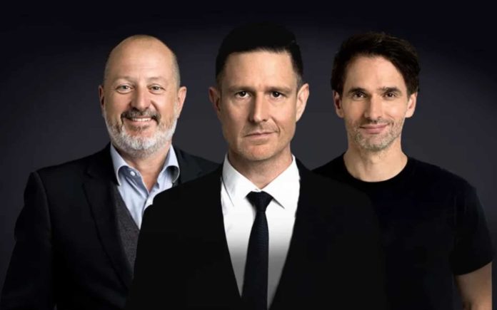 Russel Howcroft, Wil Anderson, and Todd Sampson present GRUEN (image - ABC)