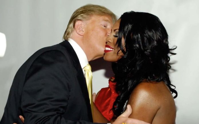 Omarosa with Donald Trump (image - Channel 7)