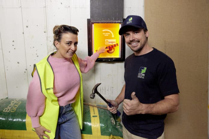 Kirsty and Jesse get some help on THE BLOCK (image - Nine)