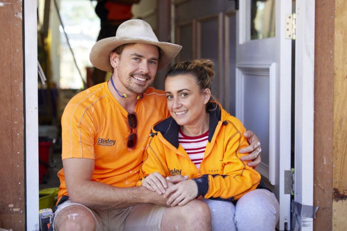 Jesse and Kirsty on THE BLOCK (image - Nine)