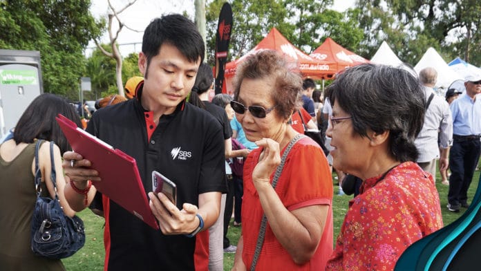 SBS Radio and UX research teams at Eastwood Lunar New Year event (image - SBS)