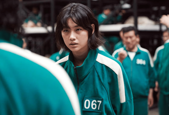 Jung Ho-Yeon stars as Kang Sae-Byeok in SQUID GAME (image - Netflix)