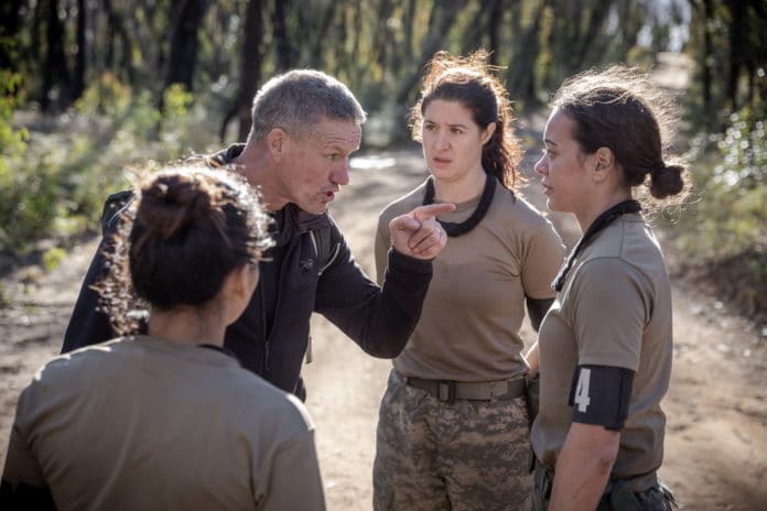 Recruits are berated by staff on SAS AUSTRALIA: HELL WEEK (image - Seven)