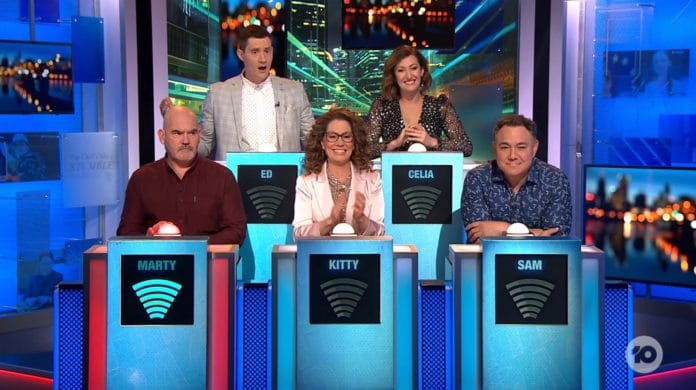 Marty Sheargold, Ed Kavalee, Kitty Flanagan, Celia Pacquola, and Sam Pang star in the season final of HAVE YOU BEEN PAYING ATTENTION? (image - 10)
