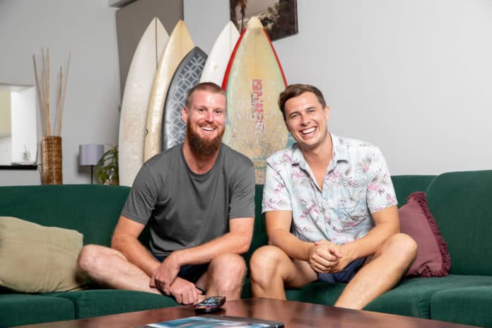 Milo and Nic are a part of the GOGGLEBOX AUSTRALIA family (image - Foxtel)