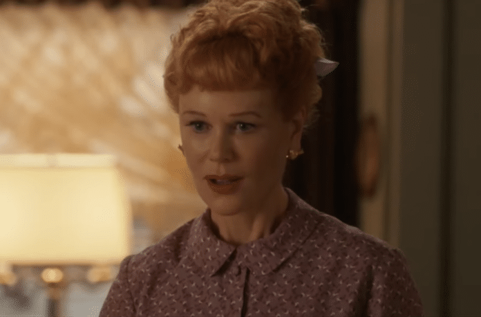 Nicole Kidman stars as Lucille Ball in BEING THE RICARDOS (image - Amazon Prime Video)