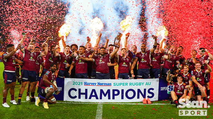 The 2021 Super Rugby champions, Queensland Reds (image - Stan Sport)