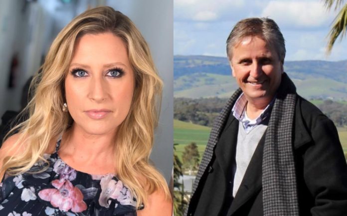 Michelle Pike, Nine News; and Graham Donald, Seven.