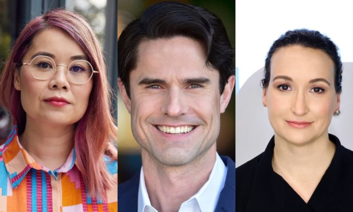 Netflix director of local originals for Australia Que Minh Luu, Amazon Prime Video head of content for Australia, New Zealand, and Canada Tyler Bern, and Stan chief content officer Cailah Scobie (image - SPA)