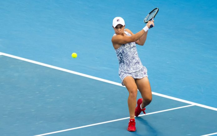 Ash Barty plays for a spot in the Australian Open Final tonight on Nine (image - WTA)