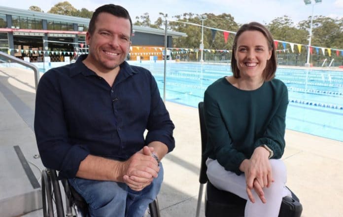 Kurt Fearnley and Ellie Cole (image - ABC)