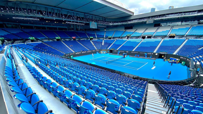 Rod Laver Arena hosts THE AUSTRALIAN OPEN 2022 (image - Nine)