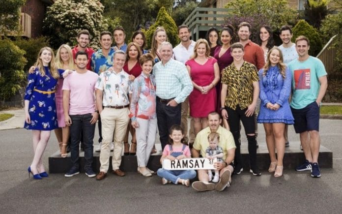 Neighbours cast (image - Channel 5)