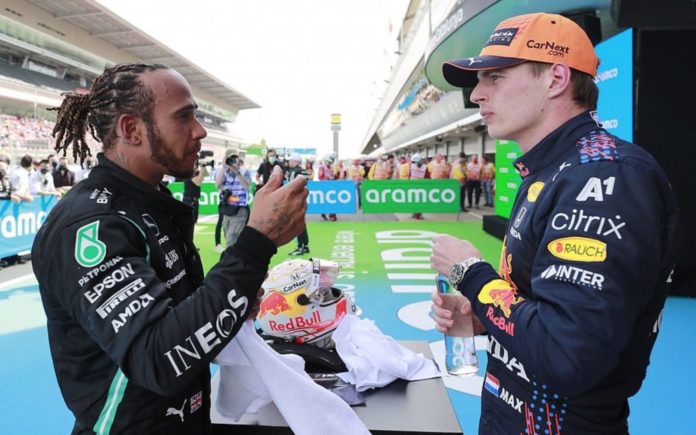 Lewis Hamilton and Max Verstappen (image - Formula 1)