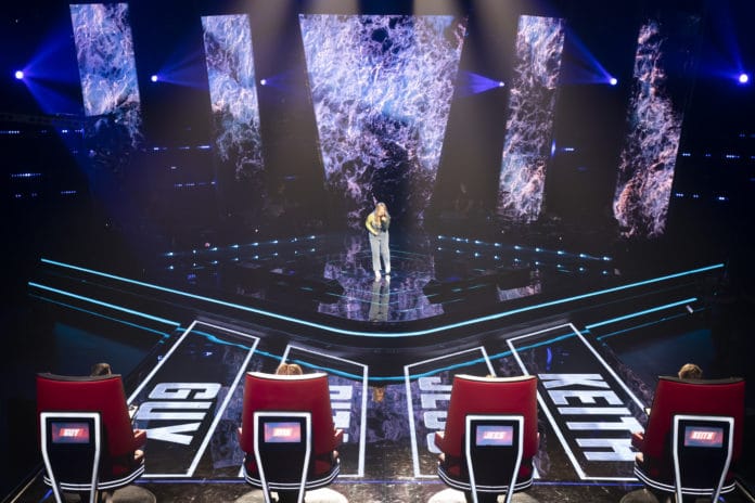 Ally Eley receives a four-chair turn on THE VOICE (image - Seven)