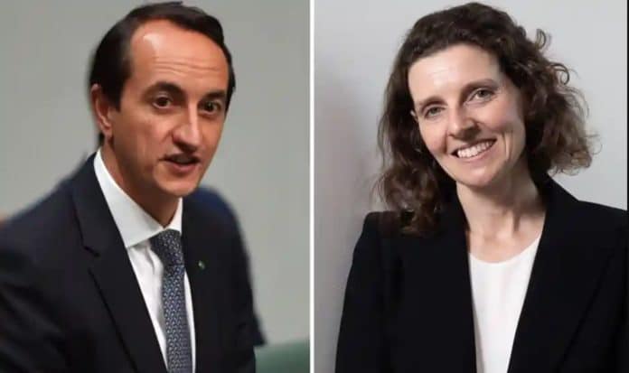 Dave Sharma and Allegra Spender (image - The Guardian)
