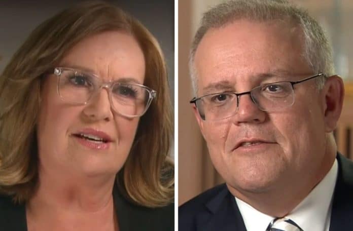 Tracy Grimshaw and Scott Morrison (image - News Corp)