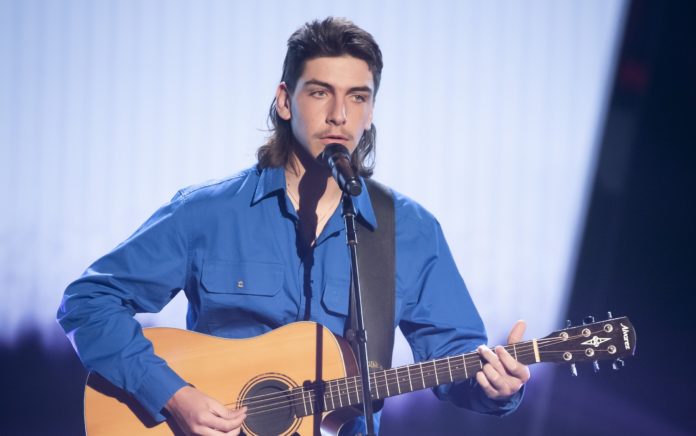 Lane Pittman appears on The Voice Blinds (image - Channel 7)
