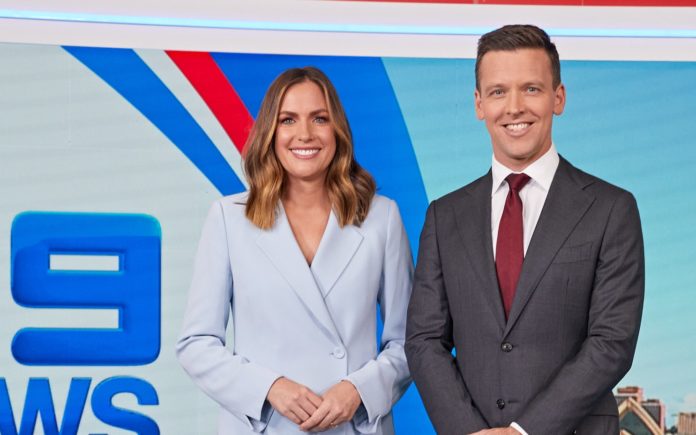 Roz Kelly and James Bracey (image - Channel 9)