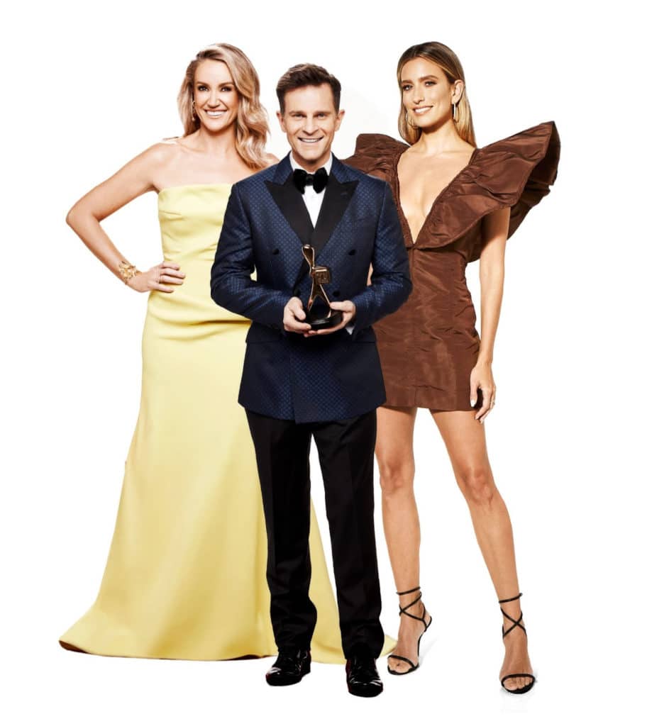 Leila McKinnon, David Campbell and Renee Bargh (image - Channel 9)