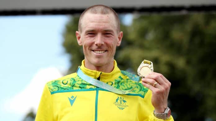 Rohan Dennis won gold in the Men's Time Trial at the BIRMINGHAM 2022 COMMONWEALTH GAMES (image - Seven)