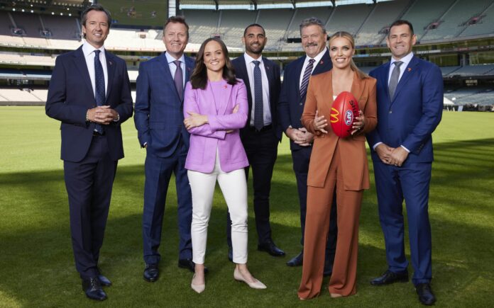 Seven's 2022 AFL commentary team (image - Channel 7