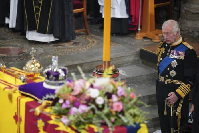 The funeral of Her Majesty Queen Elizabeth II (image - LA Times)