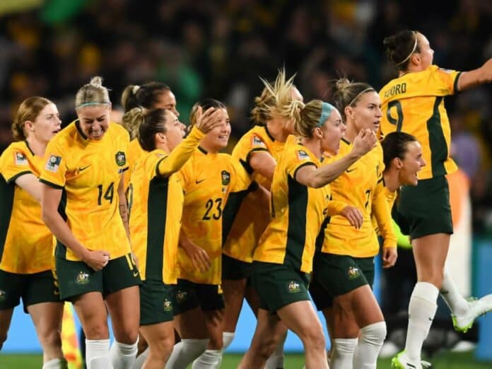The Matildas commence their FIFA WOMEN'S WORLD CUP journey with a 1-0 win over Ireland (image - Seven)
