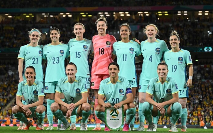 Australia is captivated as the FIFA Women's World Cup 2023 on Seven Network sets record-breaking viewership stats, led by the Matildas' spectacular performance. (image - Channel 7)