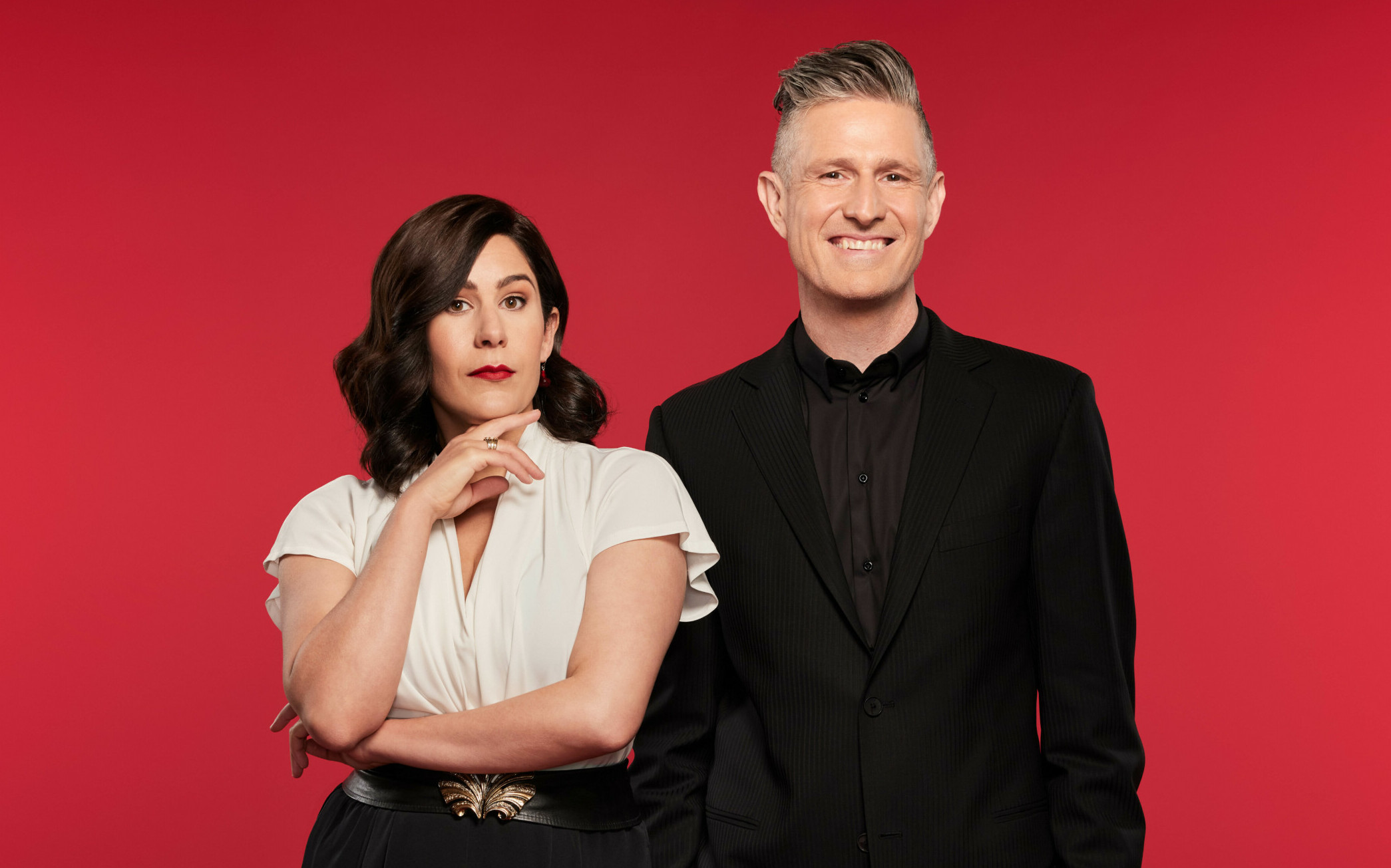 Jan Fran and Wil Anderson host QUESTION EVERYTHING (image - ABC)