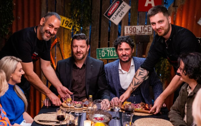 Barbecue experts Aaron and Chris hit a few snags on their MKR culinary journey.