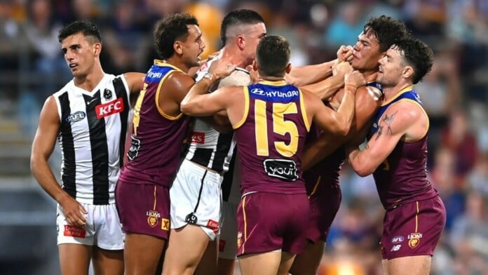 The Collingwood Magpies defeated the Brisbane Lions in their third round match of the 2024 AFL Premiership (image - AFL.com.au)